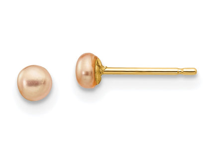 14k Yellow Gold Earrings Style X30BPI - Classique Jewelry Inc.