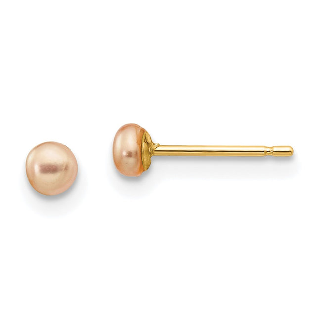 14k Yellow Gold Earrings Style X30BPI - Classique Jewelry Inc.