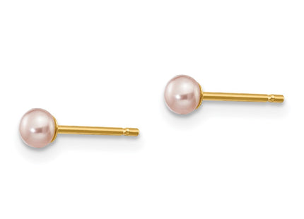 14k Yellow Gold Earrings Style X30BPU - Classique Jewelry Inc.