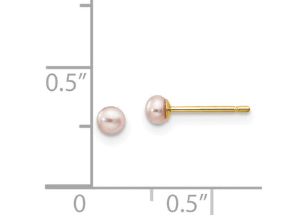 14k Yellow Gold Earrings Style X30BPU - Classique Jewelry Inc.