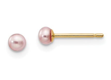 14k Yellow Gold Earrings Style X30BPU - Classique Jewelry Inc.