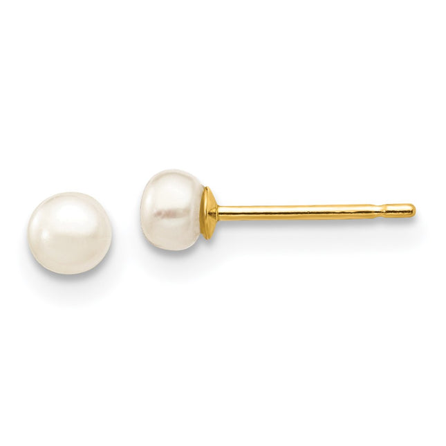 14k Yellow Gold Earrings Style X30BW - Classique Jewelry Inc.