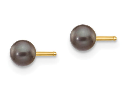 14k Yellow Gold Earrings Style X30PB - Classique Jewelry Inc.