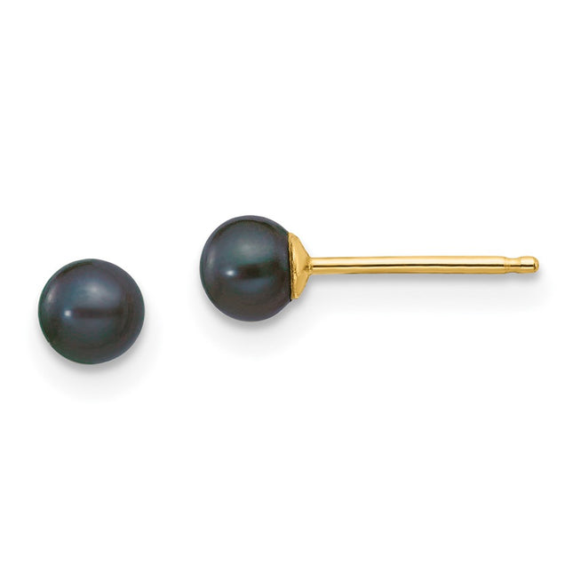 14k Yellow Gold Earrings Style X30PB - Classique Jewelry Inc.
