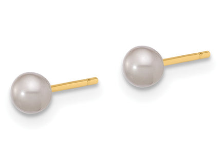 14k Yellow Gold Earrings Style X30PG - Classique Jewelry Inc.
