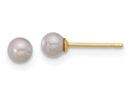 14k Yellow Gold Earrings Style X30PG - Classique Jewelry Inc.