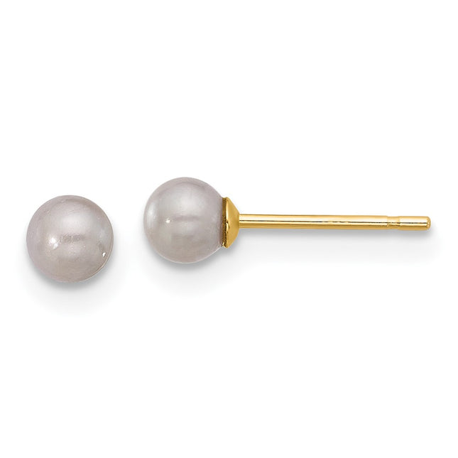 14k Yellow Gold Earrings Style X30PG - Classique Jewelry Inc.
