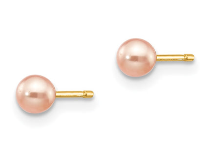 14k Yellow Gold Earrings Style X30PPI - Classique Jewelry Inc.