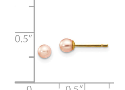 14k Yellow Gold Earrings Style X30PPI - Classique Jewelry Inc.