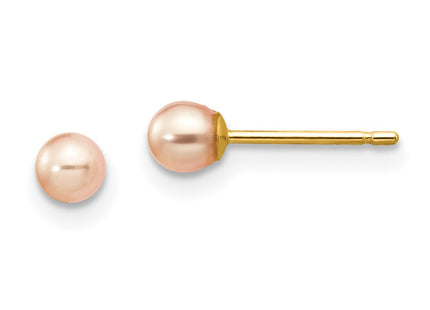 14k Yellow Gold Earrings Style X30PPI - Classique Jewelry Inc.