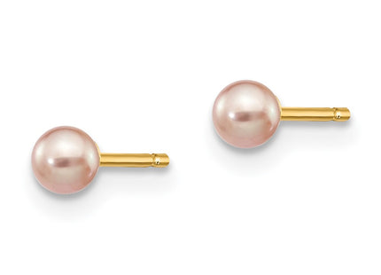 14k Yellow Gold Earrings Style X30PPU - Classique Jewelry Inc.