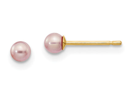 14k Yellow Gold Earrings Style X30PPU - Classique Jewelry Inc.