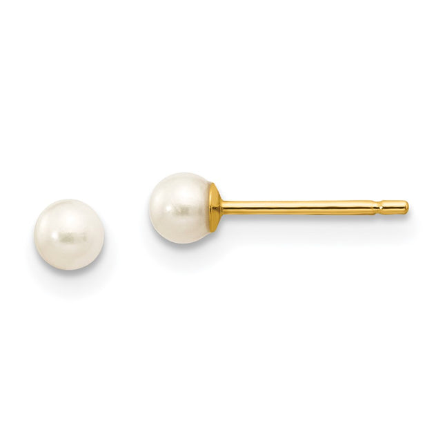 14k Yellow Gold Earrings Style X30PW - Classique Jewelry Inc.