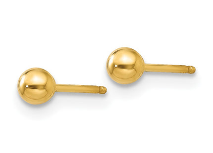 14K gold earrings, alternate view