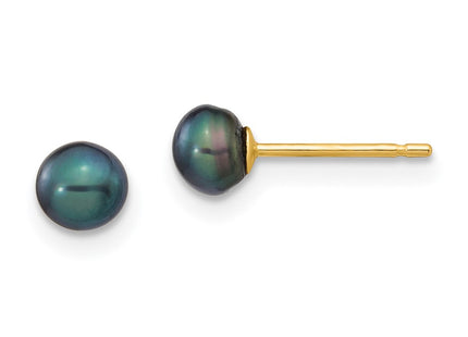 14k Yellow Gold Earrings Style X40BB - Classique Jewelry Inc.