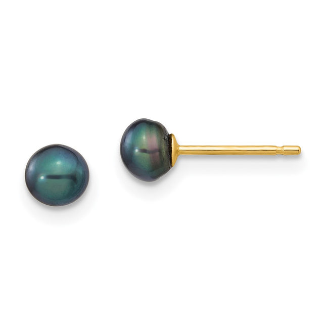 14k Yellow Gold Earrings Style X40BB - Classique Jewelry Inc.