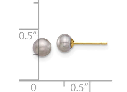 14k Yellow Gold Earrings Style X40BG - Classique Jewelry Inc.