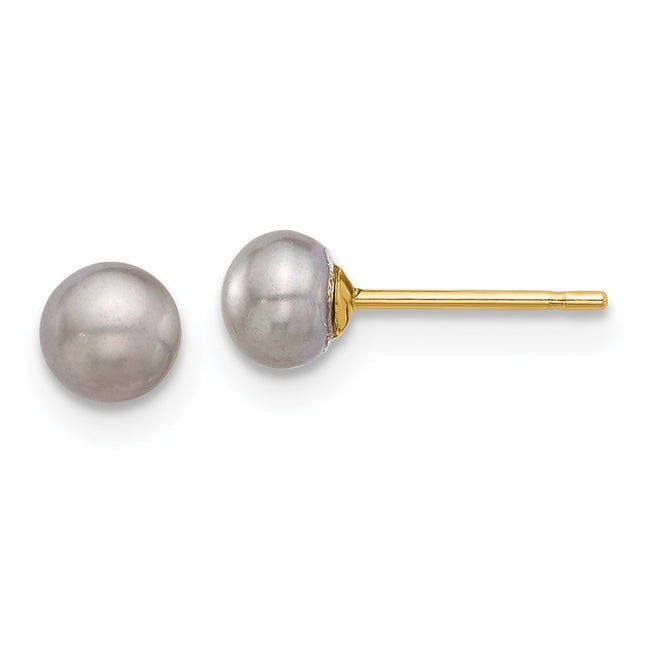 14k Yellow Gold Earrings Style X40BG - Classique Jewelry Inc.