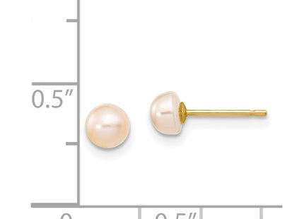 14k Yellow Gold Earrings Style X40BPI - Classique Jewelry Inc.