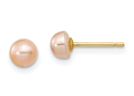 14k Yellow Gold Earrings Style X40BPI - Classique Jewelry Inc.