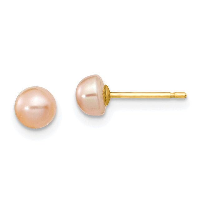 14k Yellow Gold Earrings Style X40BPI - Classique Jewelry Inc.