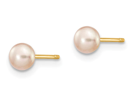 14k Yellow Gold Earrings Style X40BPU - Classique Jewelry Inc.