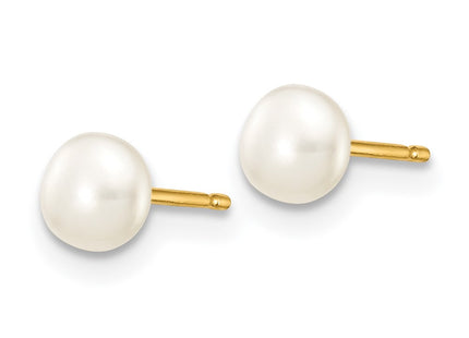 14k Yellow Gold Earrings Style X40BW - Classique Jewelry Inc.