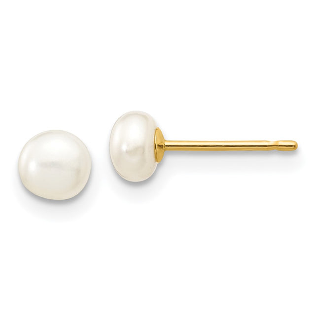 14k Yellow Gold Earrings Style X40BW - Classique Jewelry Inc.
