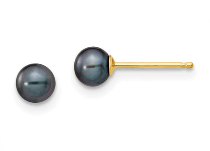 14k Yellow Gold Earrings Style X40PB - Classique Jewelry Inc.