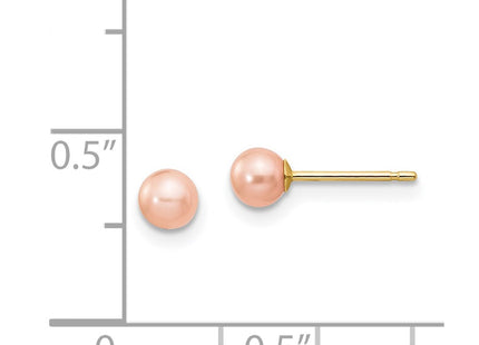 14k Yellow Gold Earrings Style X40PPI - Classique Jewelry Inc.