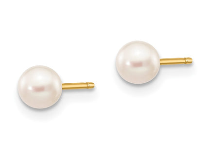 14k Yellow Gold Earrings Style X40PW - Classique Jewelry Inc.