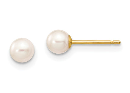 14k Yellow Gold Earrings Style X40PW - Classique Jewelry Inc.