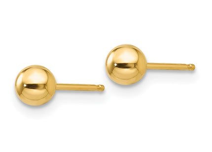 14K gold earrings, alternate view