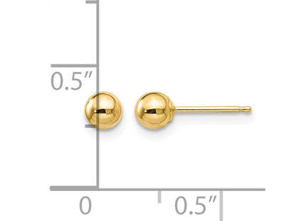 14K gold earrings, further view