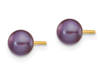 14k Yellow Gold Earrings Style X50BB - Classique Jewelry Inc.