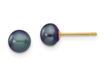 14k Yellow Gold Earrings Style X50BB - Classique Jewelry Inc.