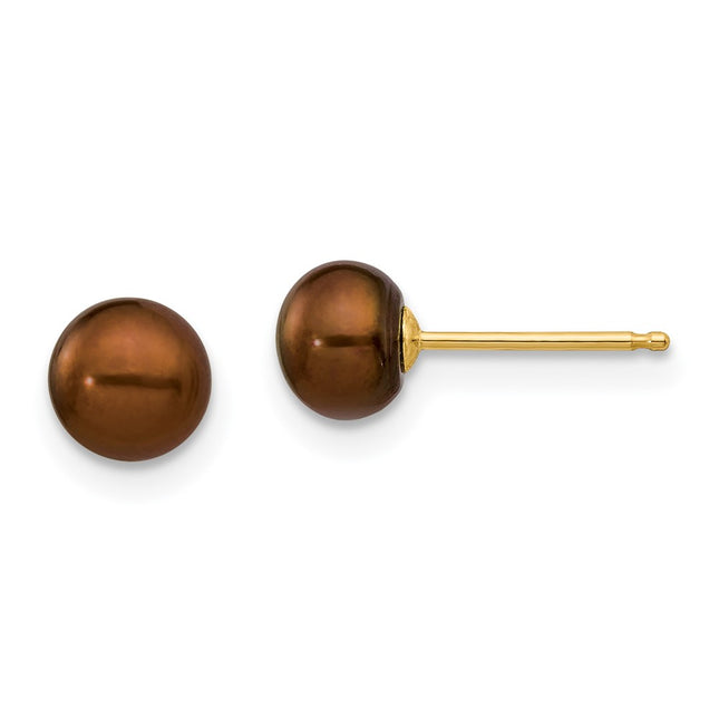 14k Yellow Gold Earrings Style X50BC - Classique Jewelry Inc.