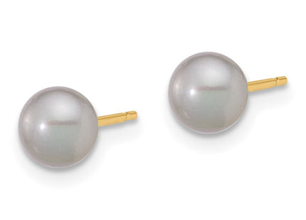 14k Yellow Gold Earrings Style X50BG - Classique Jewelry Inc.