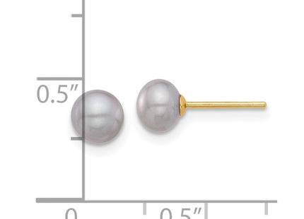 14k Yellow Gold Earrings Style X50BG - Classique Jewelry Inc.