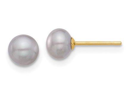 14k Yellow Gold Earrings Style X50BG - Classique Jewelry Inc.