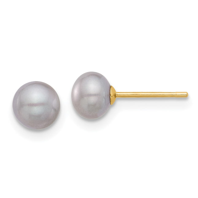 14k Yellow Gold Earrings Style X50BG - Classique Jewelry Inc.