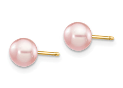 14k Yellow Gold Earrings Style X50BPI - Classique Jewelry Inc.