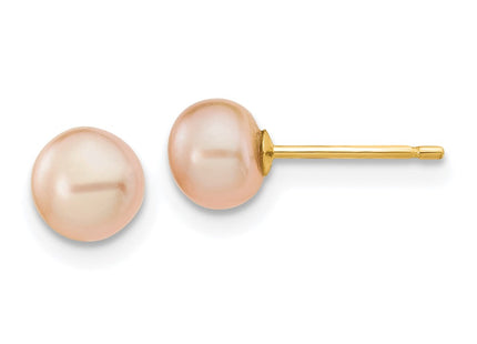 14k Yellow Gold Earrings Style X50BPI - Classique Jewelry Inc.