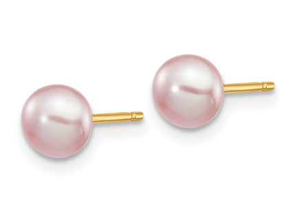 14k Yellow Gold Earrings Style X50BPU - Classique Jewelry Inc.