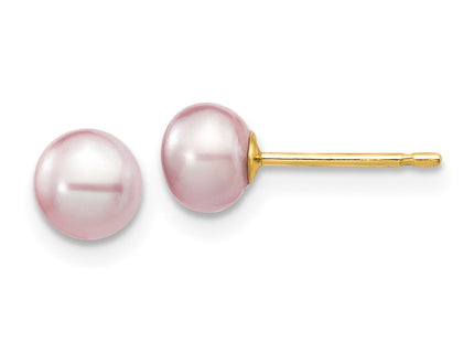 14k Yellow Gold Earrings Style X50BPU - Classique Jewelry Inc.