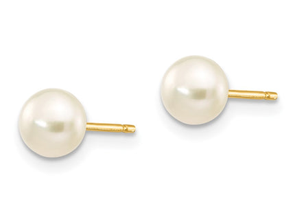 14k Yellow Gold Earrings Style X50BW - Classique Jewelry Inc.