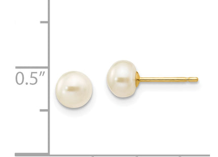 14k Yellow Gold Earrings Style X50BW - Classique Jewelry Inc.