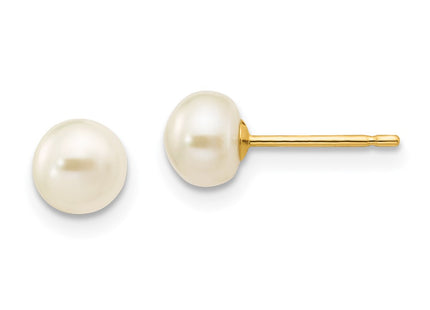 14k Yellow Gold Earrings Style X50BW - Classique Jewelry Inc.