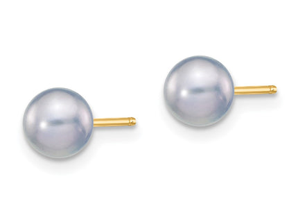 14k Yellow Gold Earrings Style X50PG - Classique Jewelry Inc.