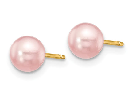 14k Yellow Gold Earrings Style X50PPU - Classique Jewelry Inc.